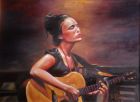 &#039;My song&#039; (80cm X 60cm)<br />Oil on canvas